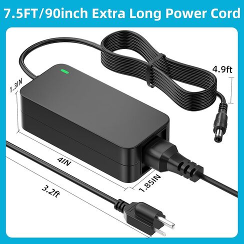 Power Adapter for MSI Monitor, 20V AC Adapter Compatible with MSI Optix G241V G241 G272 G24C6 G271 G274QPF G27C5 G32 3CB5 OPTIXG271 24"27" 32-inch Curved Gaming Monitors in Saudi Arabia