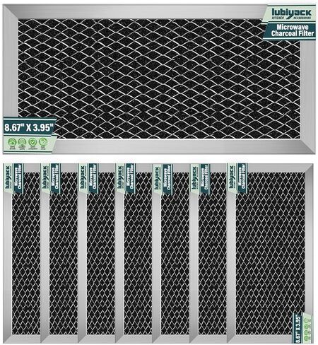 4Pcs Microwave Charcoal Filter Replacement for GE JX81H WB02X10956, Microwave Filter Replacement 8.67" x 3.95" Air Carbon Filter in Saudi Arabia