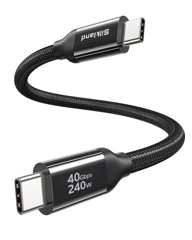 Silkland USB4 for Thunderbolt 4 Cable 1FT, 40Gbps, 240W Charging, 8K@60Hz in Saudi Arabia