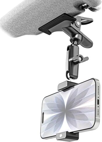 Charchendo Car Sun Visor Short Metal Arm Phone/GoPro Mount 4-7" in Saudi Arabia