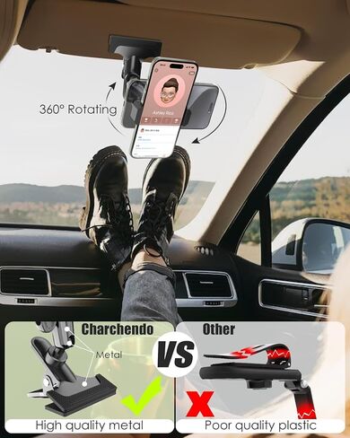 Charchendo Car Sun Visor Short Metal Arm Phone/GoPro Mount 4-7" in Saudi Arabia