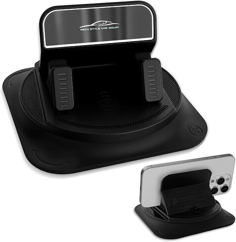 Dashboard Mobile Phone Holder, Car Phone Mount, 360 Degree Rotation Car Dashboard Cellphone Mount, Auto Accessories Self-Adhesive Non-Slip Navigation Fixing Holder Fit for Most Vehicles in Saudi Arabia