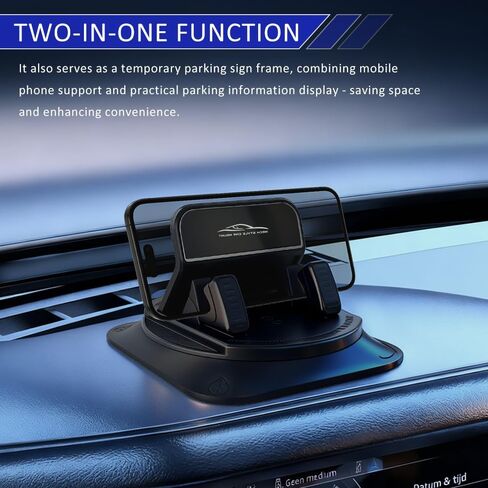 Dashboard Mobile Phone Holder, Car Phone Mount, 360 Degree Rotation Car Dashboard Cellphone Mount, Auto Accessories Self-Adhesive Non-Slip Navigation Fixing Holder Fit for Most Vehicles in Saudi Arabia