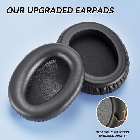 Lukvcoe Earpads for Sony WH-CH700N/MDR-ZX780/MDR-ZX770/MDR-10R - Black in Saudi Arabia