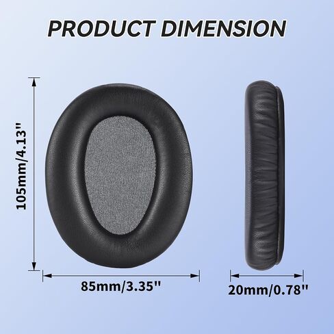 Lukvcoe Earpads for Sony WH-CH700N/MDR-ZX780/MDR-ZX770/MDR-10R - Black in Saudi Arabia