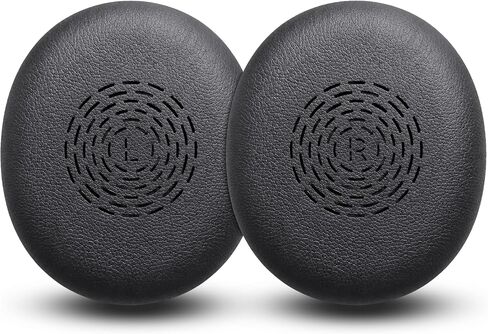 Replacement Ear Pads for Jabra Evolve2 65 Flex(Do Not Fit Other Headphones) On-Ear Wireless Headphone, Ear Cups Cover, Soft Leather＆Memory Foam Headset Cushions-Black in Kuwait