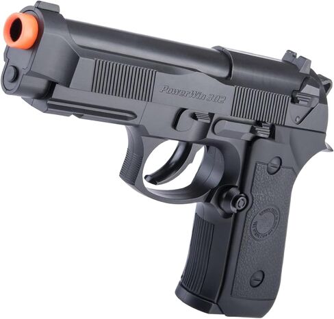 Evike Airsoft - Win Gun High Power M9 CO2 Powered Airsoft Gas Airsoft Pistol - Black in Saudi Arabia