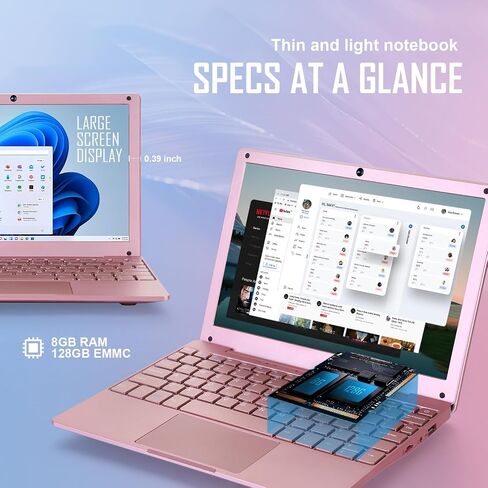 G-Anica Win 11 Laptop, Celeron Dual Core Processor, 8GB RAM +128GB Storage in Saudi Arabia