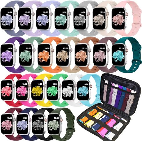 24Pack Sport Band & Organizer Compatible with Apple Watch Bands Women Men in Kuwait