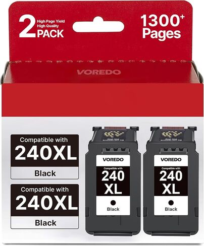 PG-240 XL 240XL Black Ink Replacement for Canon 240XL Ink Cartridge in Kuwait