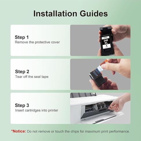 PG-240 XL 240XL Black Ink Replacement for Canon 240XL Ink Cartridge in Kuwait