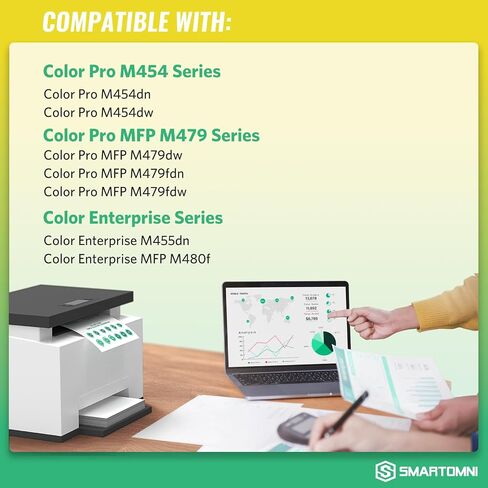 414X Toner Cartridges 4 Pack High Yield Compatible for HP Color Pro M479FDW in Saudi Arabia