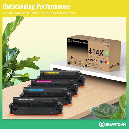 414X Toner Cartridges 4 Pack High Yield Compatible for HP Color Pro M479FDW in Saudi Arabia