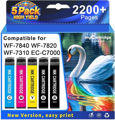 MC SUPRINT Remanufactured Ink Cartridges Replacement for Epson 812XL 5PK in Saudi Arabia