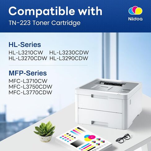 TN-223 TN223BK/C/M/Y Toner Cartridge Replacement for Brother TN223 TN 223 TN2234PK TN-223BK/C/M/Y Ink Cartridge, TN223 Black/Cyan/Magenta/Yellow Toner Cartridges Set in Saudi Arabia