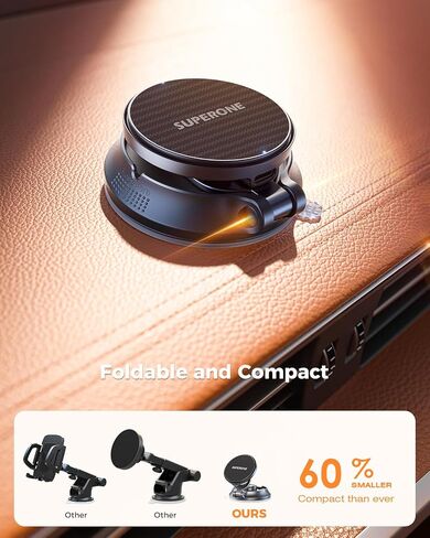 SUPERONE Car Phone Holder for Magsafe, 360° Adjustable Magnetic Car Mount in Kuwait