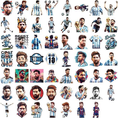 Messi Stickers Soccer Player 110Pcs - Super Star Stickers Football 2026 World Cup Miami Pink Lionel Gift Vinyl Seal Adhesive Decal Label for Fans Window Tumblers Bumper Teens in Saudi Arabia
