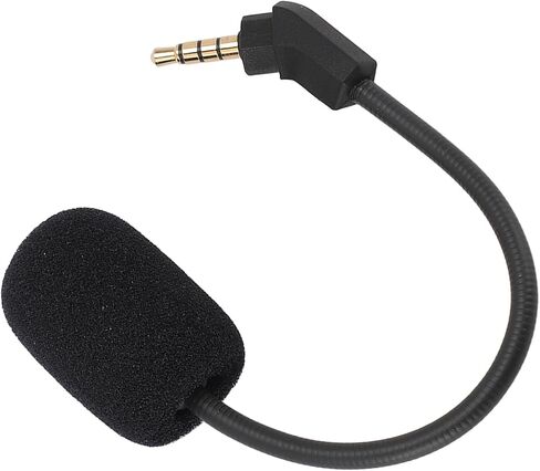 Acouto Replacement Headset Microphone for Cloud with Noise Cancelling Features Adjustable Omnidirectional Sound 3.5mm Plug - 1 Unit in Saudi Arabia