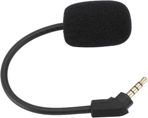 Acouto Replacement Headset Microphone for Cloud with Noise Cancelling Features Adjustable Omnidirectional Sound 3.5mm Plug - 1 Unit in Saudi Arabia