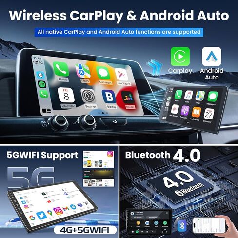 5GWiFi Car Radio for Honda Civic 2013 2014 2015: 9’’ 1280 * 800 Touchscreen Stereo with Wireless Carplay Android Auto Bluetooth GPS FM RDS SWC, Free Backup Camera in Saudi Arabia