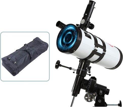 Astronomical Reflector Telescope with Tripod, 114mm Telescope, Astronomy, for Kids and Adults, Beginners (Package 2) (Package 4) in Saudi Arabia