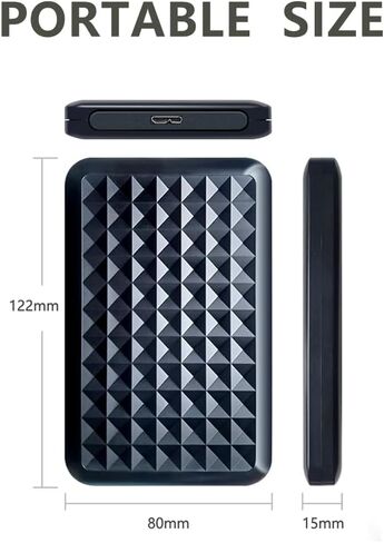 Ultra Slim Portable External Hard Drive 2.5'' USB 3.0 HDD Storage for PC, Mac, Laptop, PS4, PS5, Xbox one (250GB) in Saudi Arabia