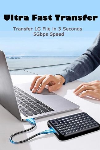 Ultra Slim Portable External Hard Drive 2.5'' USB 3.0 HDD Storage for PC, Mac, Laptop, PS4, PS5, Xbox one (250GB) in Saudi Arabia