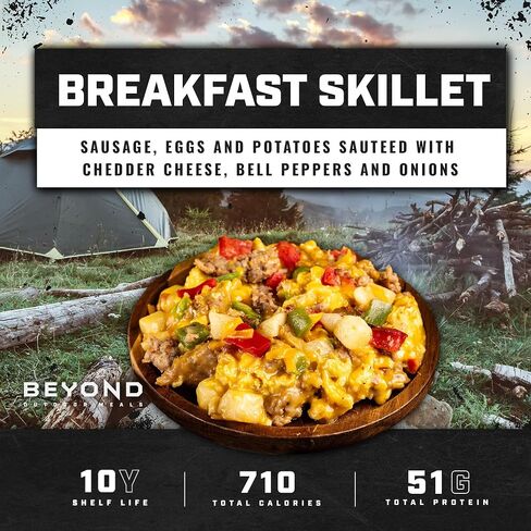Beyond Outdoor Meals Breakfast Skillet | Freeze Dried Camping & Backpacking Food | High Protein Meals | Just Add Water in Saudi Arabia