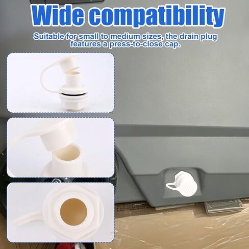 Triple-Snap Drain Plug with 2pcs Drain Cap for Igloo 25-70 Qt in Saudi Arabia