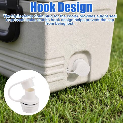 Triple-Snap Drain Plug with 2pcs Drain Cap for Igloo 25-70 Qt in Saudi Arabia