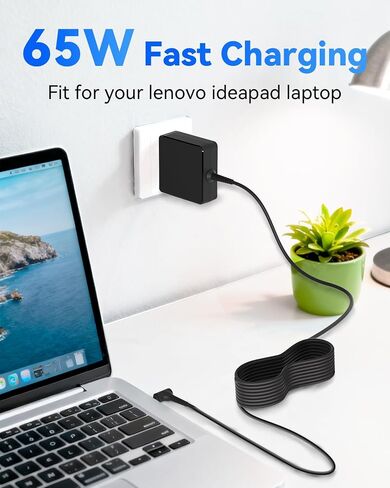65W Round Tip Charger for Lenovo Ideapad Laptop Charger in Saudi Arabia