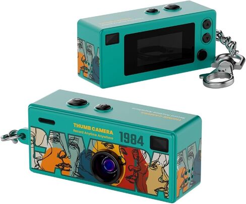1080P Retro Portable Thumb Keychain Digital Camera, Wearable Mini Video Camcorder Recorder with Fill Flash in Saudi Arabia