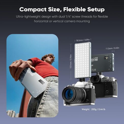 PHOTOOLEX X2049S Panel Light, RGB Photography Light, Portable Camera Light in Kuwait