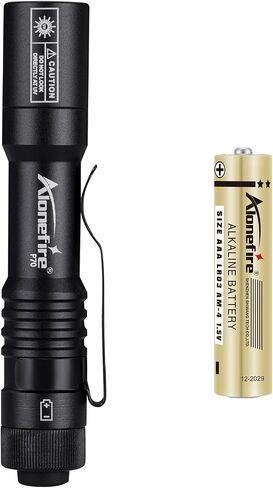 ALONEFIRE P70 Mini 365nm UV Flashlight, 3W Black Light with Black Filter in Saudi Arabia
