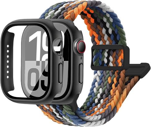 Braided Band and Case for Kids Apple Watch Band SE3/SE2/SE & Series 9-1 in Saudi Arabia