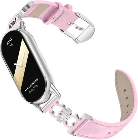 سوار معصم بديل من الجلد للنساء، حزام ناعم قابل للتعديل متوافق مع Xiaomi Smart Band 11/10/9/8 in Saudi Arabia