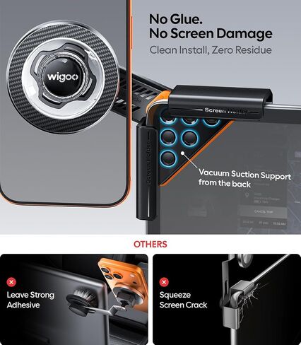 Wigoo for Tesla Model 3/Y/YL Accessories Magnet Phone Mount, Extendable Arm in Saudi Arabia