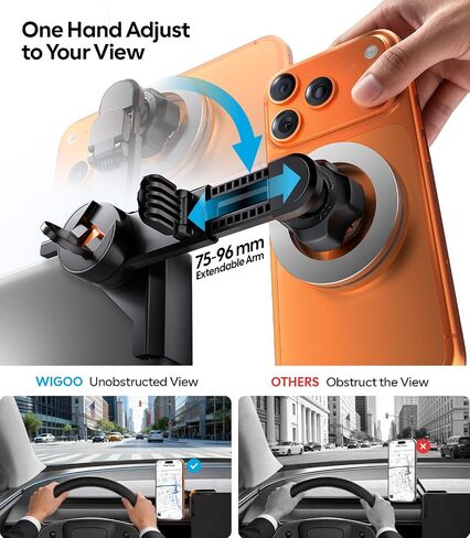 Wigoo for Tesla Model 3/Y/YL Accessories Magnet Phone Mount, Extendable Arm in Saudi Arabia
