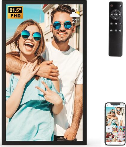 إطار صور رقمي كبير بحجم 15.6 بوصة-إطارات صور رقمية مع شاشة تعمل باللمس الكاملة ، وإطارات WiFi مثبتة على الحائط 32 جيجابايت ، والتحكم عن بُعد ، ومشاركة الصور ومقاطع الفيديو بسهولة ، وتخزين سحابة غير محدودة in Saudi Arabia