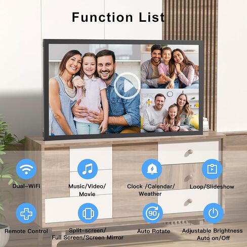 إطار صور رقمي كبير بحجم 15.6 بوصة-إطارات صور رقمية مع شاشة تعمل باللمس الكاملة ، وإطارات WiFi مثبتة على الحائط 32 جيجابايت ، والتحكم عن بُعد ، ومشاركة الصور ومقاطع الفيديو بسهولة ، وتخزين سحابة غير محدودة in Saudi Arabia
