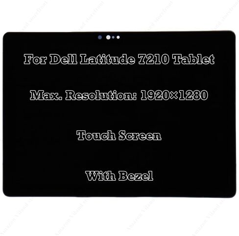 12.3" for Dell Latitude 7210 Tablet FHD+ 1920×1280 60Hz Replacement 40 Pins LCD Assembly Touch Screen Panel in Saudi Arabia