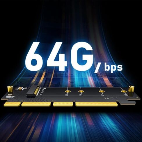 M.2 NVMe SSD to PCIE X16 Adapter 64Gbps in Kuwait