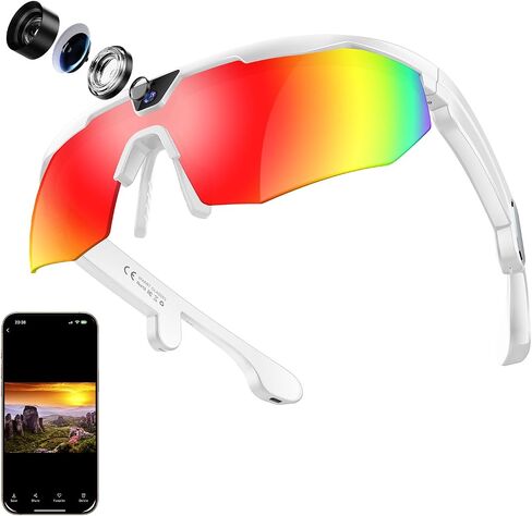 AI Smart Glasses with Camera, Bluetooth Audio for Sports & Outdoor in Saudi Arabia