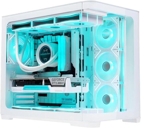 SAMA 4503 ATX Mid Tower Gaming PC Case White in Kuwait