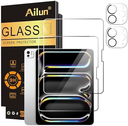 Ailun for iPad Air11/ Pro11 Inch Screen Protector[2 Pack] and Screen Protector for iPad Pro 11 inch 2Pack+2Pack Lens Protector in Saudi Arabia