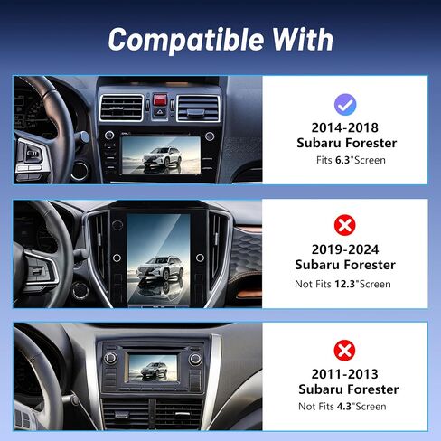 Car Cell Phone Holder for Subaru Forester (2014-2018), Magnetic Phone Holder, Magsafe Car Mount Charger, Dashboard Phone Holder, Cell Phone Automobile Cradles, 15W Wireless, 360° & Hands Free in Saudi Arabia