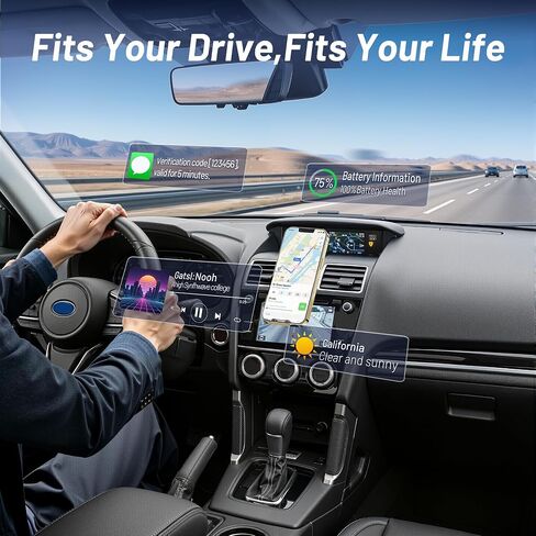 Car Cell Phone Holder for Subaru Forester (2014-2018), Magnetic Phone Holder, Magsafe Car Mount Charger, Dashboard Phone Holder, Cell Phone Automobile Cradles, 15W Wireless, 360° & Hands Free in Saudi Arabia