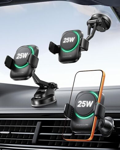 INIU MagSafe Car Mount Charger, Original Qi2.2 Certified 25W Fast Charging in Saudi Arabia