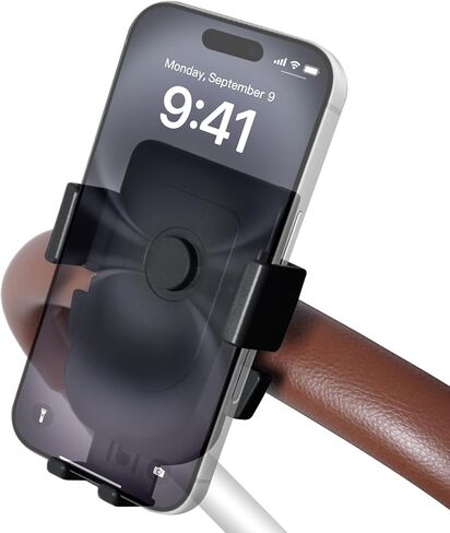 Baby Stroller Phone Holder, Universal Handlebar Phone Mount Black in Saudi Arabia