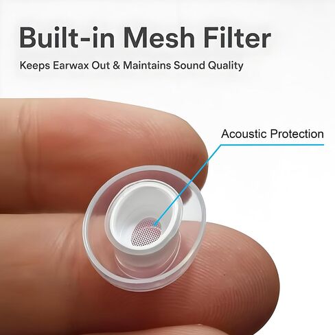 Clear Liquid Silicone Replacement Ear Tips for AirPods Pro 3, XXS to L in Kuwait